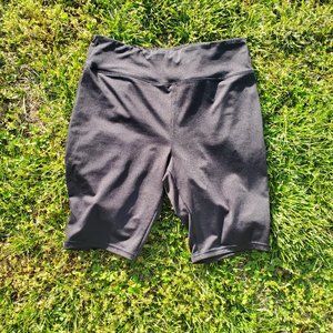 Black high waisted biker shorts